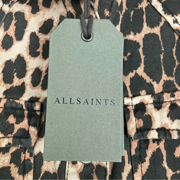 All Saints Leopard Print Button Down Shirt - Picture 8 of 11